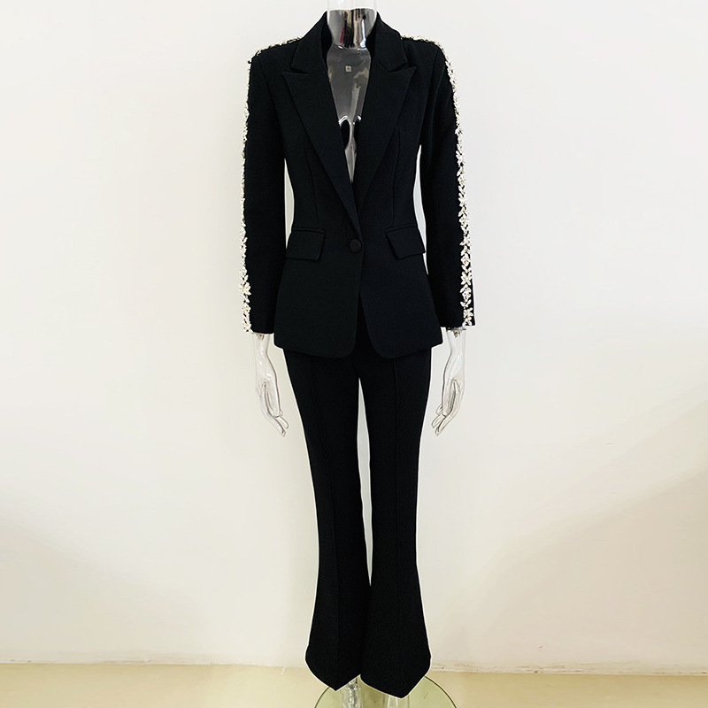 Women'S Fashion Blazer - ชุดสูทผู้หญิง Allingentle แบบ 2 ชิ้น เสื้อเบลเซอร์แขนยาว