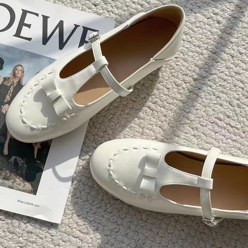 Women'S Fashion For 2025 - รองเท้าแมรี่เจนแบบเชือกสไตล์ฝรั่งเศสใหม่ ประจำฤดูร้อนปี 2025 สีขาว รองเท้าผู้หญิงสำหรับฤดูร้อน ระบายอากาศได้ดี