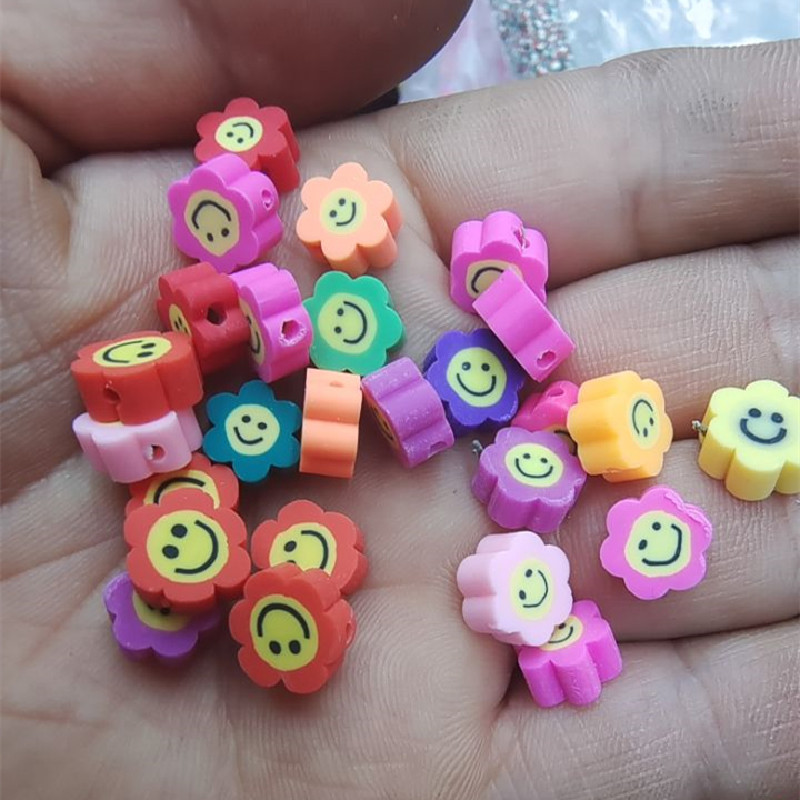 Women'S Fashion Market Size - 300PCS หลวม DIY Fimo ลูกปัดหน้ายิ้มขนาด 10