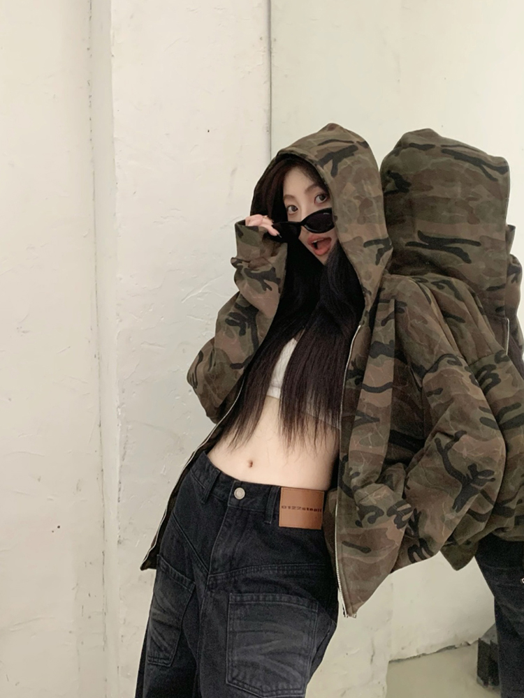Sherpa Coat Women - เสื้อโค้ทเดนิมแบบยูนิเซ็กซ์สำหรับผู้หญิง ฤดูหนาว บุขนกำมะหยี่ ติดกระดุม แต่งลาย กระเป๋าสี่ช่อง
