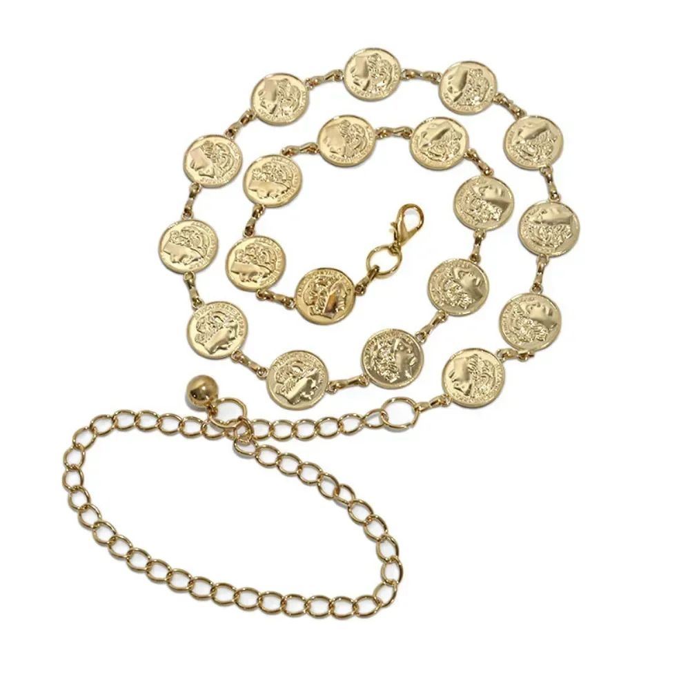 Women Fashion 80S - คุณภาพสูง 80s Gold เหรียญ Alexander The