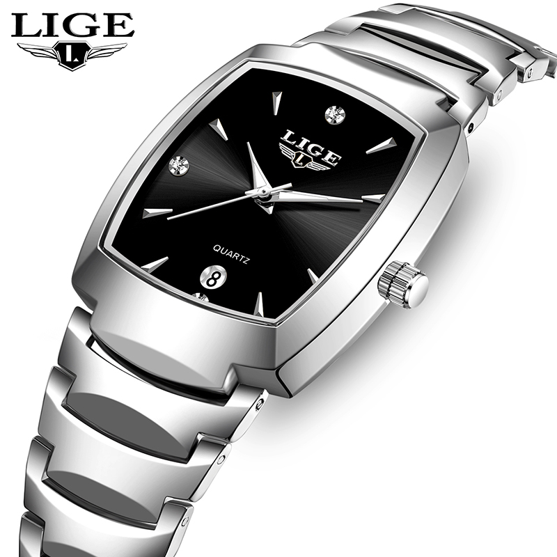 Women'S Fashion Quartz Watch - LIGE นาฬิกาผู้หญิงธุรกิจหรูหราสุภาพสตรีนาฬิกาหญิงนาฬิกากันน้ําแฟชั่นควอตซ์นาฬิกาเรียบง่ายสําหรับ Wome montre femme +