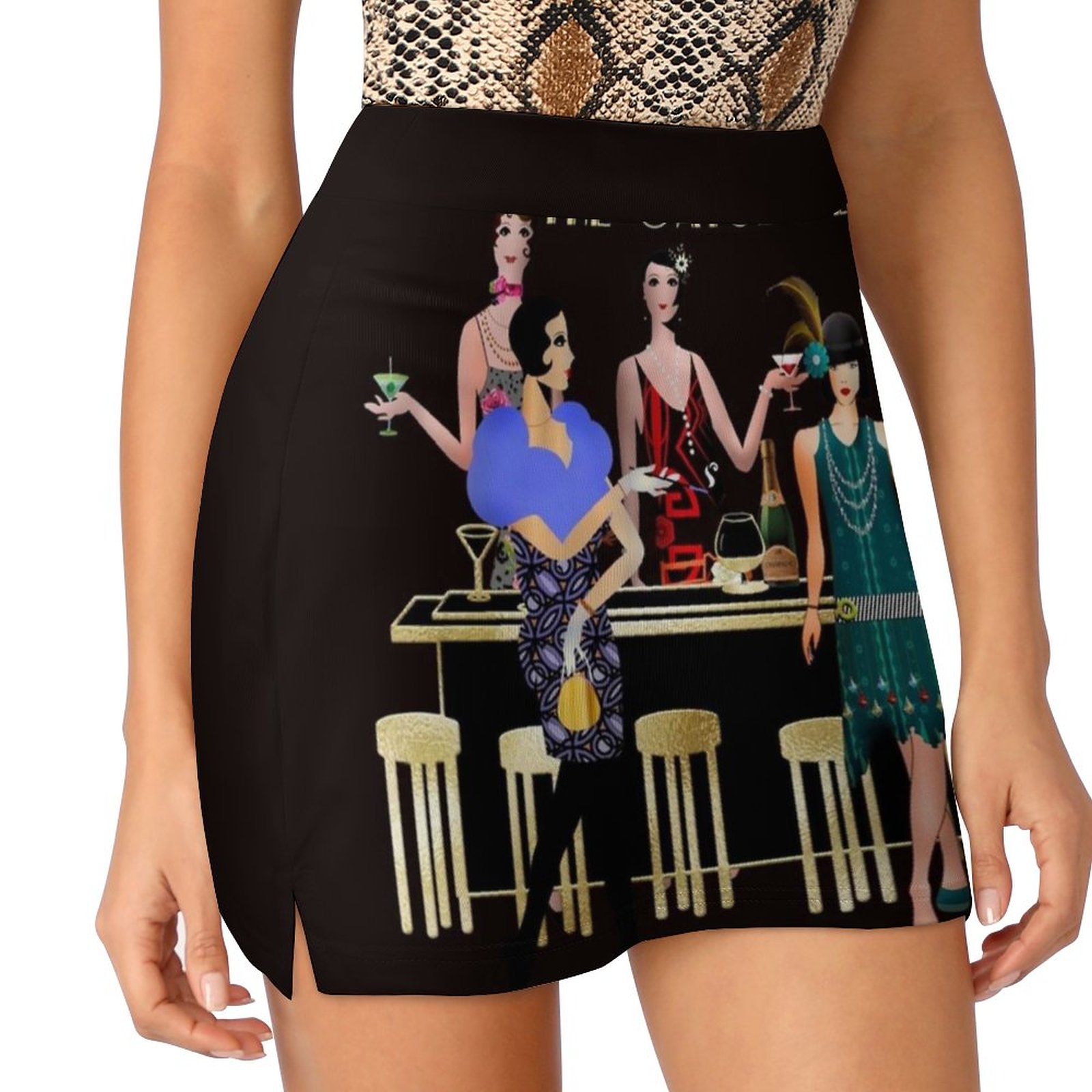 Women'S Fashion Roaring 20S - Gatsby Eraกระโปรงผู้หญิงแฟชั่น2022กางเกงกระโปรงมินิกระโปรงสํานักงานกระโปรงสั้นThe Roaring Twenties 20S 1920Sชาร์ลสตัน
