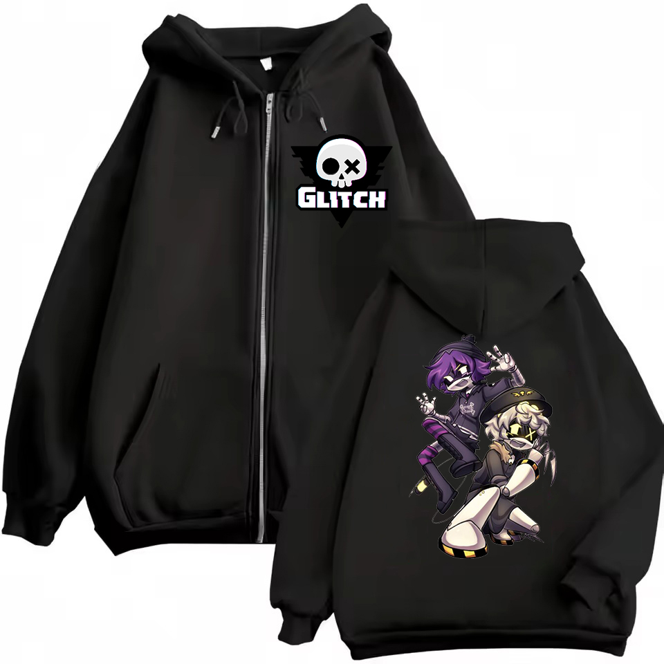 Women'S Fashion Zip Hoodie - เสื้อฮู้ดซิปอนิเมะ Murder Drones ลายการ์ตูน Uzi และ