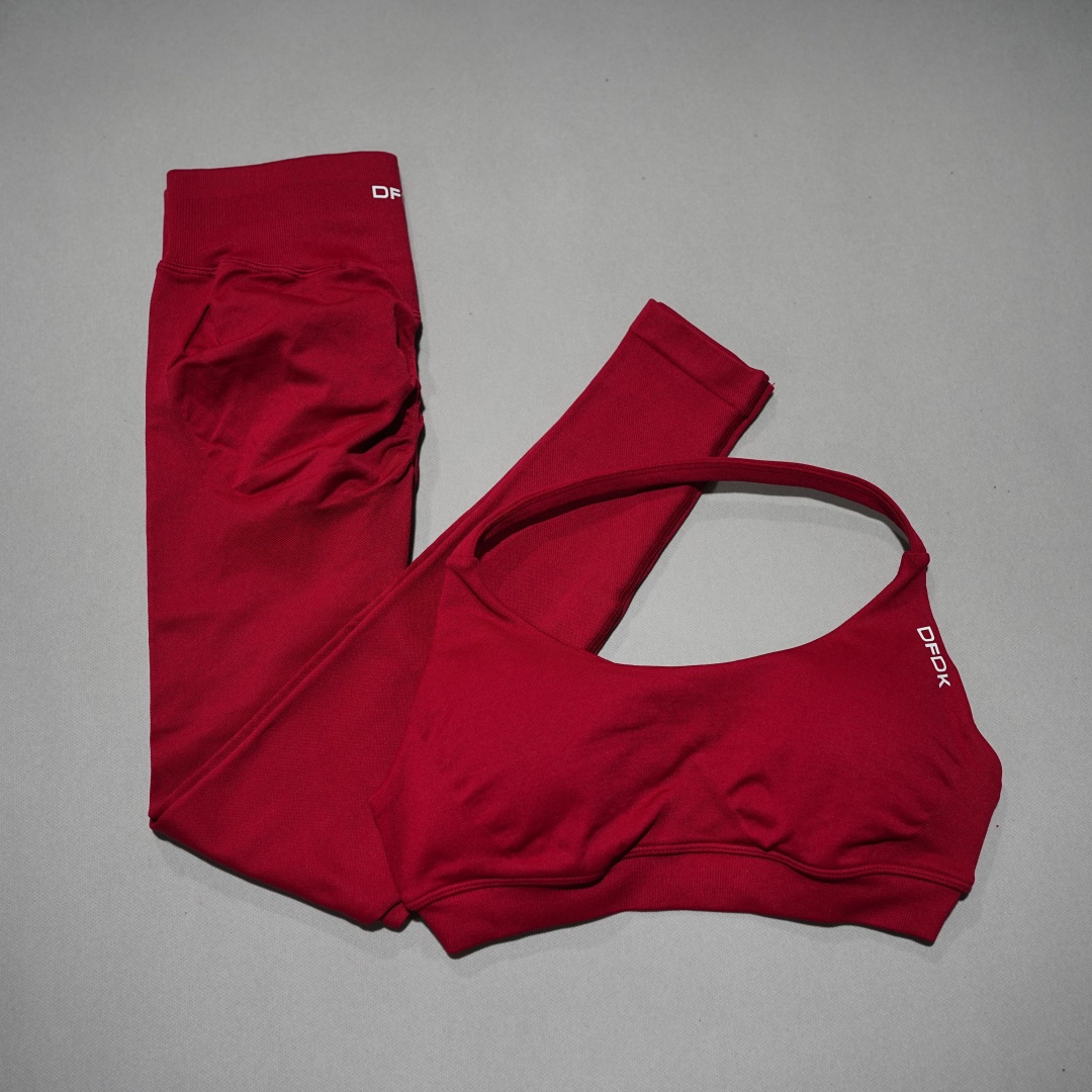 DFDK ชุดออกกำลังกาย 2 ชิ้นแบบผ - Women'S Fashion Leggings บทวิจารณ์และราคา
