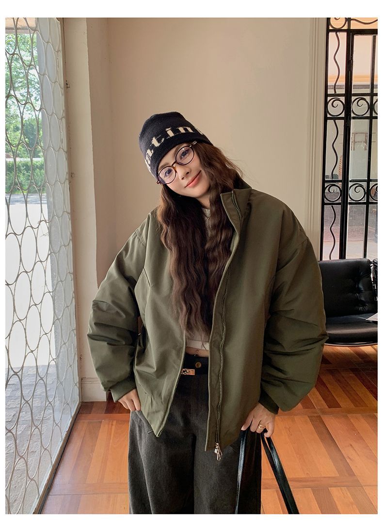 เสื้อแจ็คเก็ตบอมเบอร์แบบพัฟเฟอ - Sherpa Coat Women บทวิจารณ์และราคา