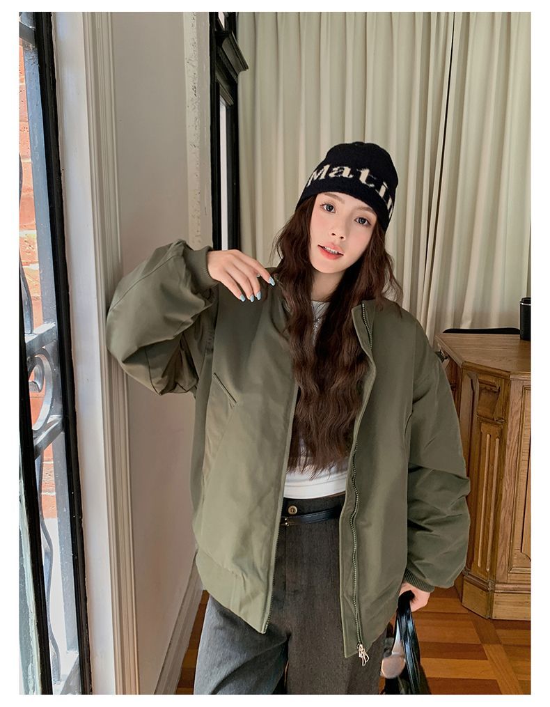 เสื้อแจ็คเก็ตบอมเบอร์แบบพัฟเฟอ - Sherpa Coat Women บทวิจารณ์และราคา
