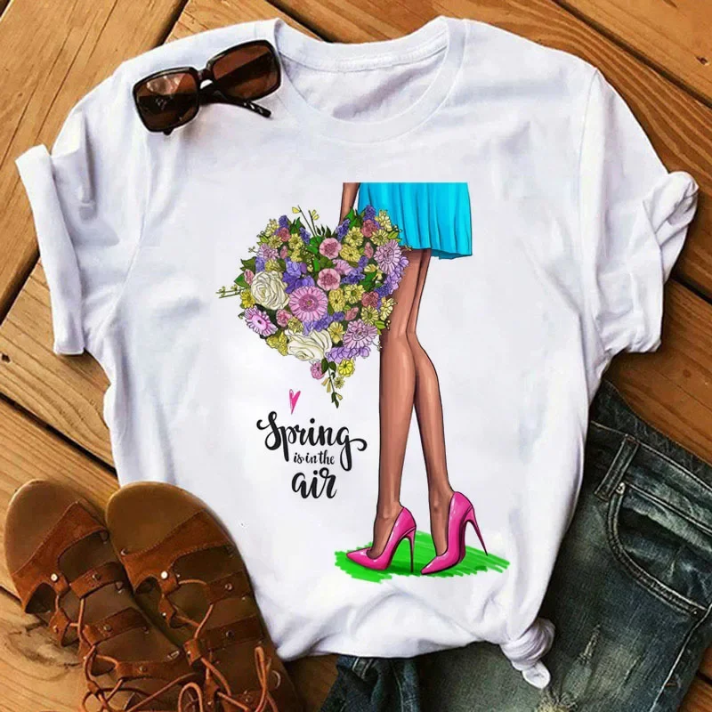 เสื้อยืดแขนสั้นพิมพ์ลายขนาดใหญ - Women'S Fashion Leggings บทวิจารณ์และราคา