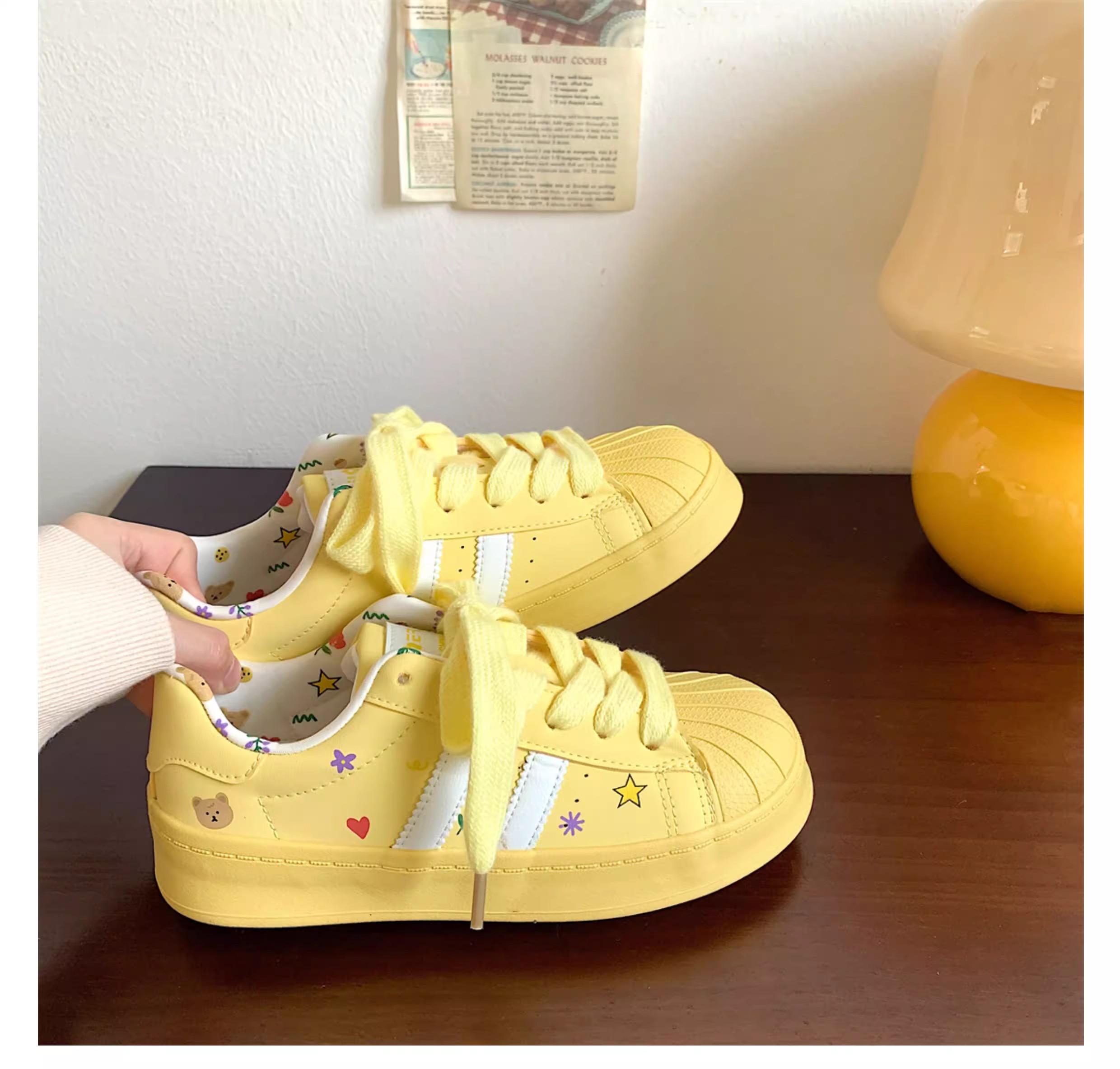 รองเท้ากีฬาเด็ก ฤดูใบไม้ร่วง 2 - Women'S Yellow Fashion Sneakers บทวิจารณ์และราคา