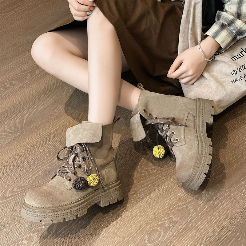 รองเท้าบูทข้อเท้าหนังกลับเทียม - Women'S Fashion Riding Boots บทวิจารณ์และราคา