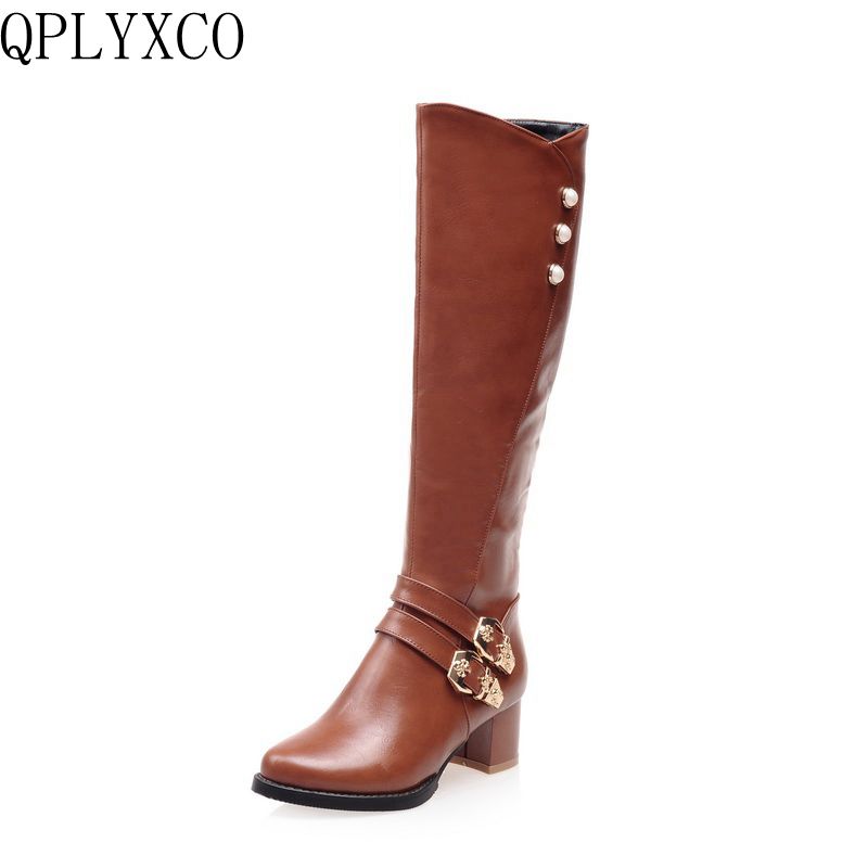QPLYXCO 2018แฟชั่น Super ขนาดเ - Women'S Fashion Riding Boots บทวิจารณ์และราคา