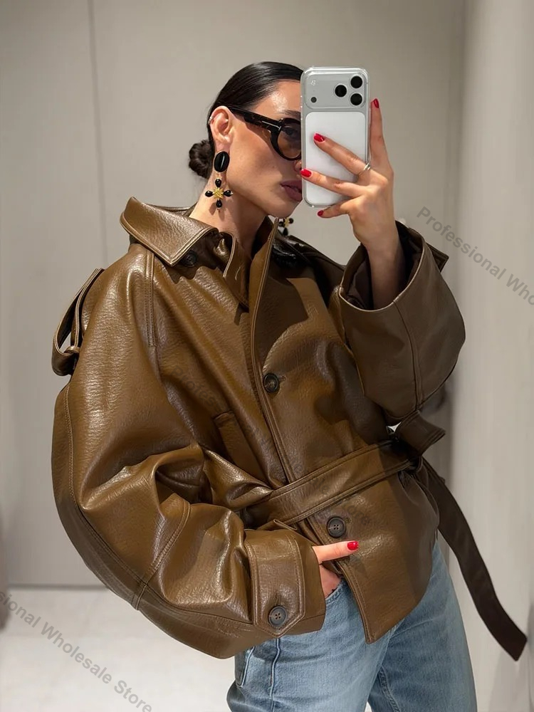 เสื้อเบลเซอร์หนังเทียมสำหรับผู - Women'S Fashion Blazer บทวิจารณ์และราคา