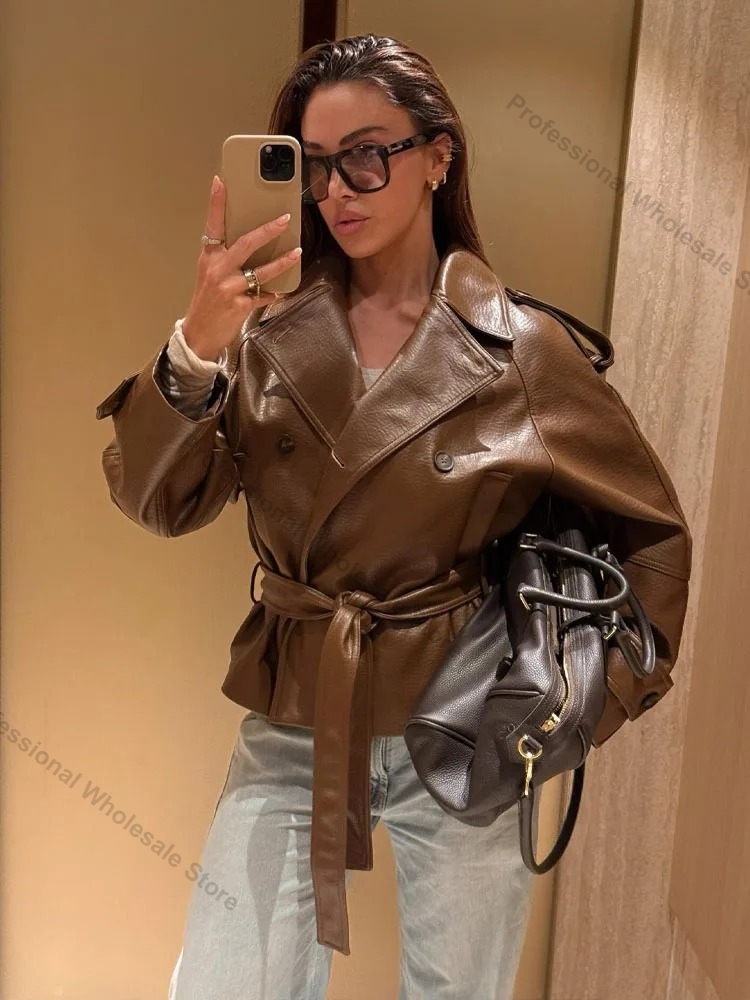 เสื้อเบลเซอร์หนังเทียมสำหรับผู - Women'S Fashion Blazer บทวิจารณ์และราคา