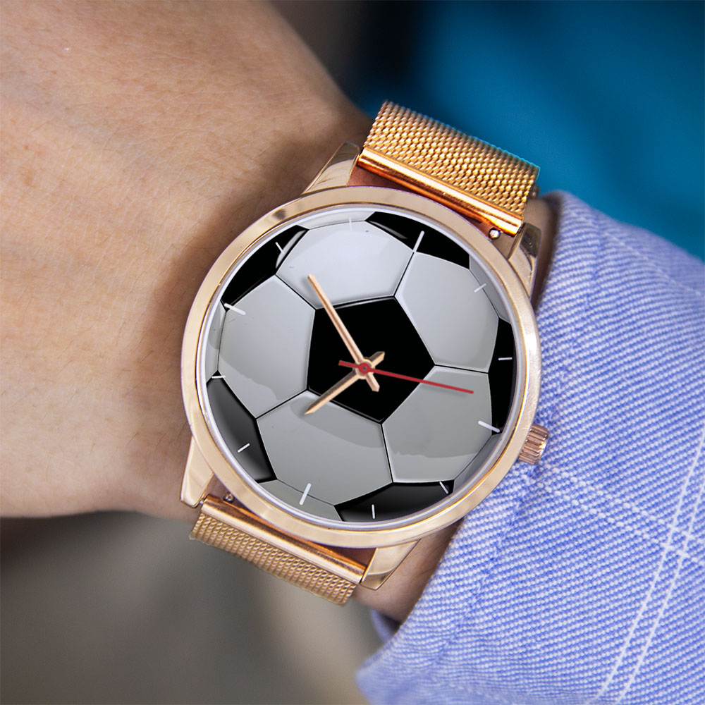 นาฬิกาข้อมือดีไซน์ฟุตบอล แฟนบอ - Women'S Fashion Quartz Watch บทวิจารณ์และราคา