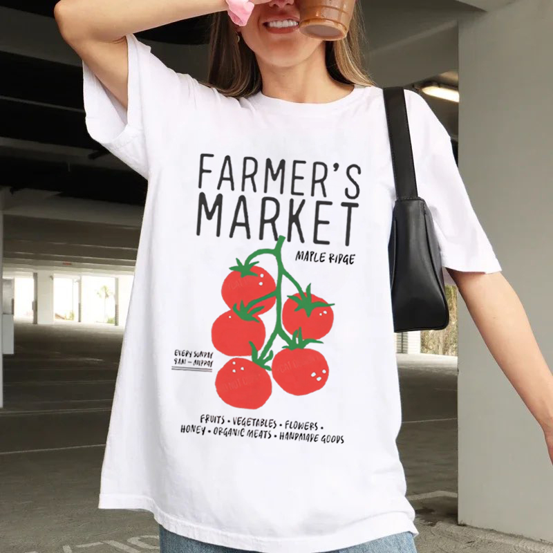 เสื้อยืดแฟชั่นลายกราฟิก Meet M - Women'S Fashion Market Size บทวิจารณ์และราคา