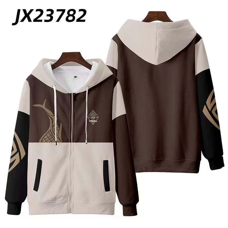 Genshin Impact Zhongli 3D พิมพ - Women'S Fashion Zip Hoodie บทวิจารณ์และราคา