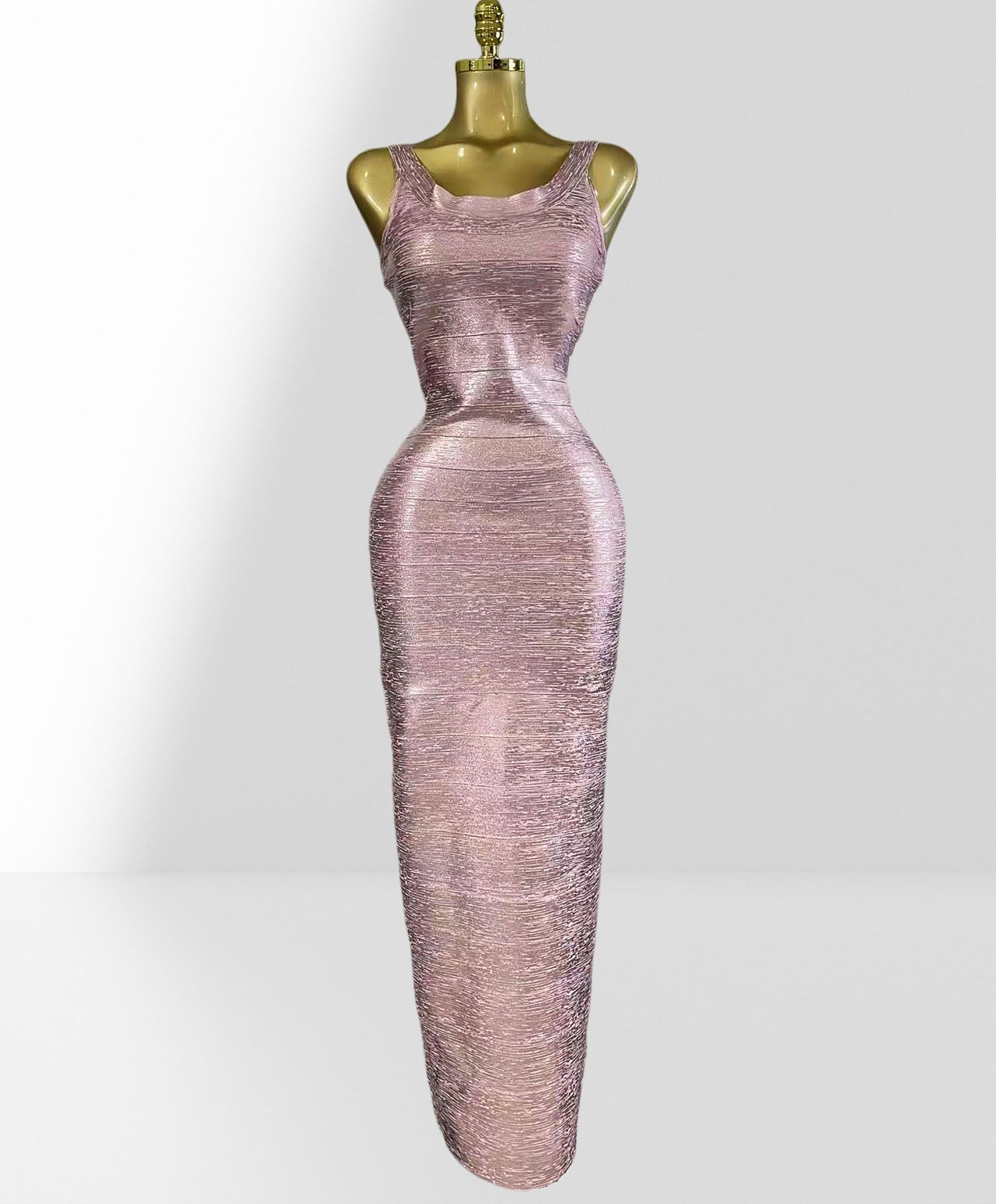 ชุดเดรสยาวสีชมพูทอง แต่งขอบทอง - Women'S Fashion Gilded Age บทวิจารณ์และราคา