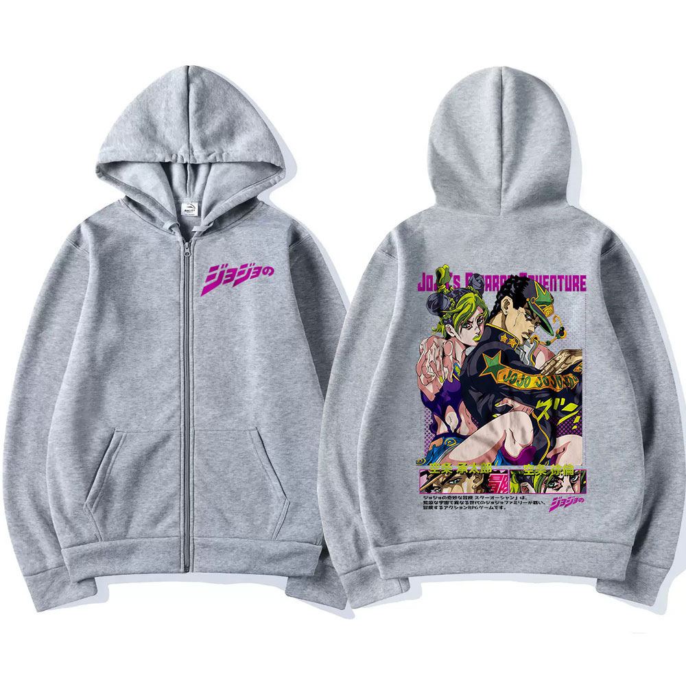 เสื้อฮู้ดซิปอนิเมะ Jojo's Biza - Women'S Fashion Zip Hoodie บทวิจารณ์และราคา