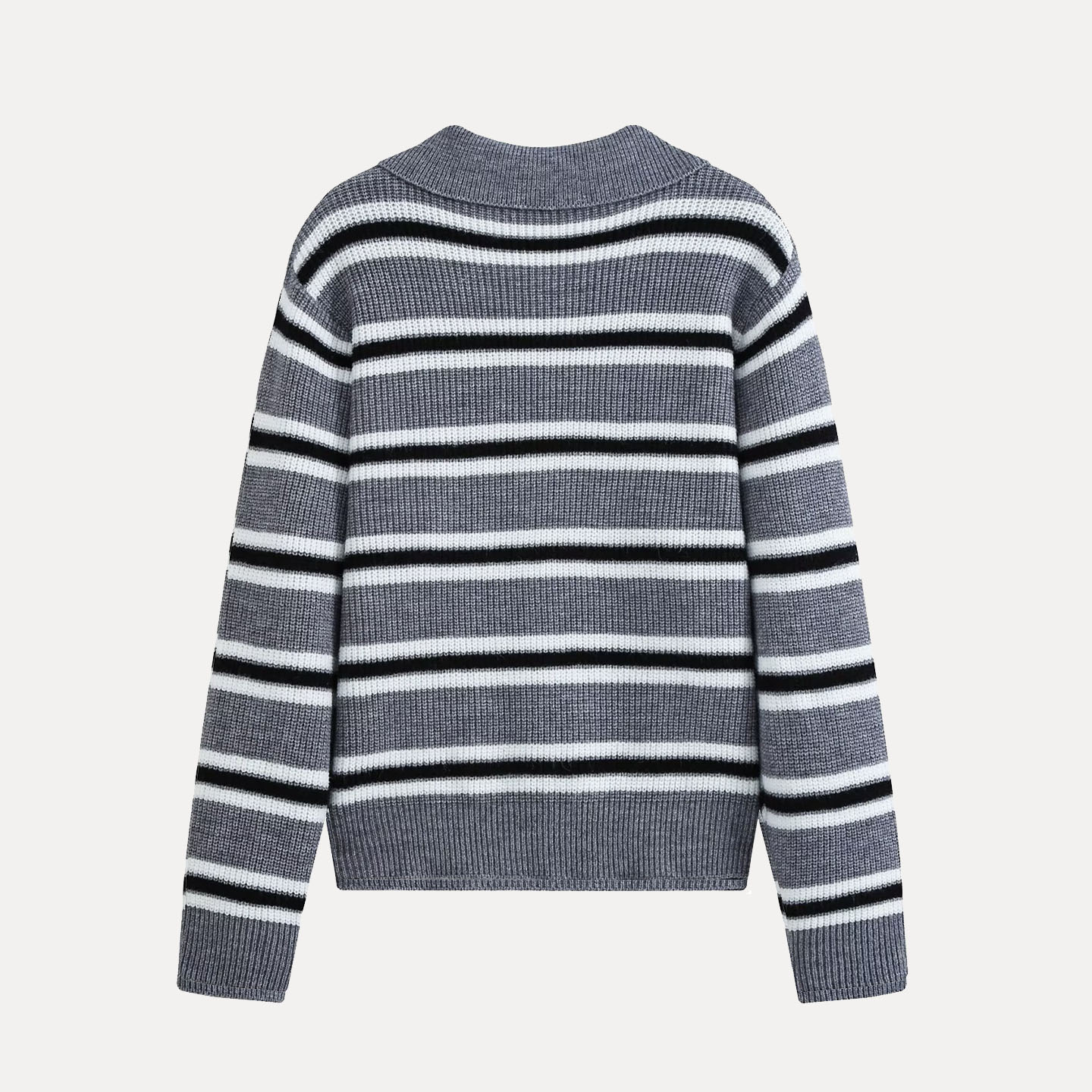 เสื้อถักแขนยาวแฟชั่นพร้อมคอปกซ - Women'S Fashion E Commerce บทวิจารณ์และราคา
