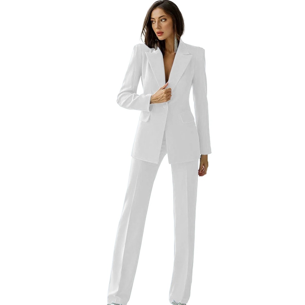 ชุดเซ็ตสองชิ้นสำหรับผู้หญิง ปี - Women'S Fashion Blazer บทวิจารณ์และราคา
