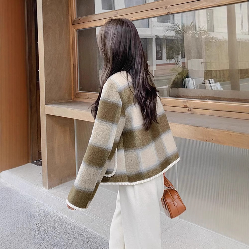เสื้อแจ็คเก็ตทวีดสีน้ำเงินสำหร - Sherpa Coat Women บทวิจารณ์และราคา
