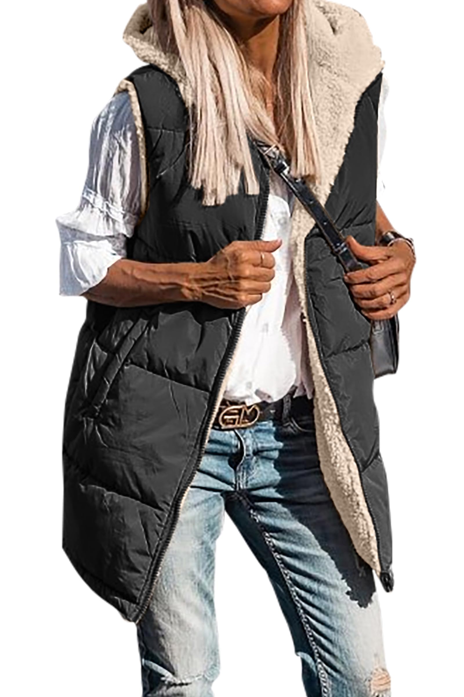 เสื้อโค้ทกันหนาวผู้หญิงแบบสองด - Sherpa Coat Women บทวิจารณ์และราคา