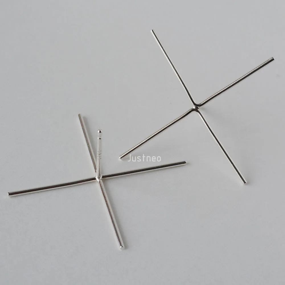 Solid 925 เงินสเตอร์ลิงสตั๊ดโพ - Women'S Fashion Earrings บทวิจารณ์และราคา