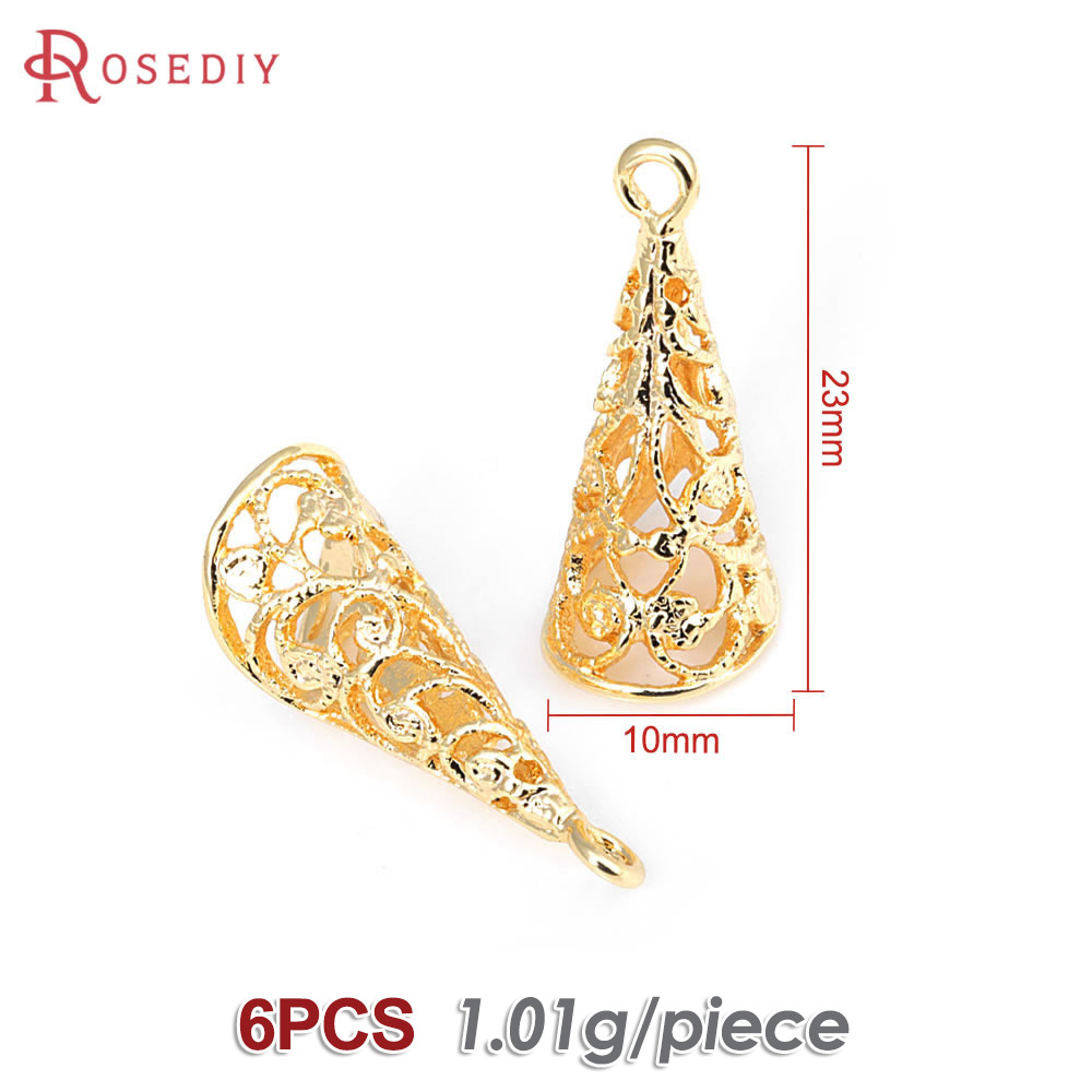 6PCS 18K Gold สีทองเหลือง Holl - Women'S Fashion Earrings บทวิจารณ์และราคา