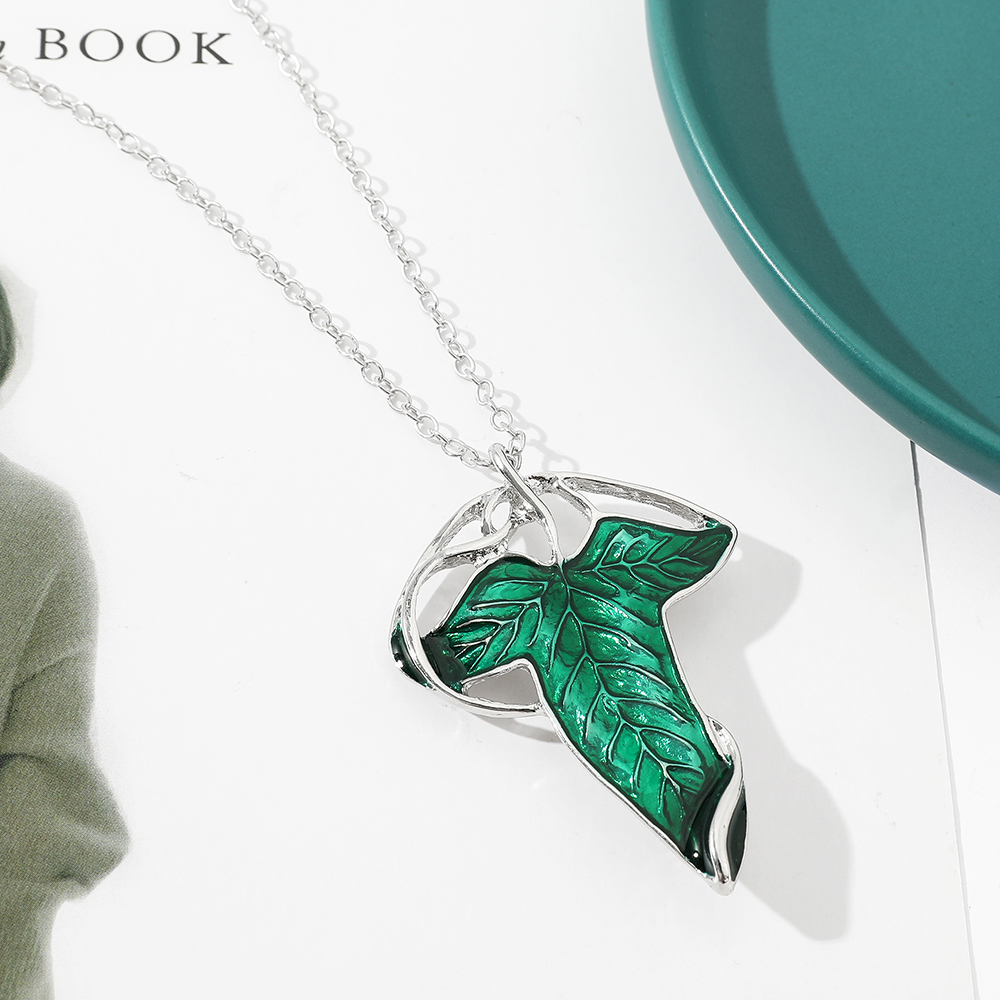 สร้อยคอจี้ใบไม้สีเขียวสไตล์วิน - Women Fashion Necklace บทวิจารณ์และราคา
