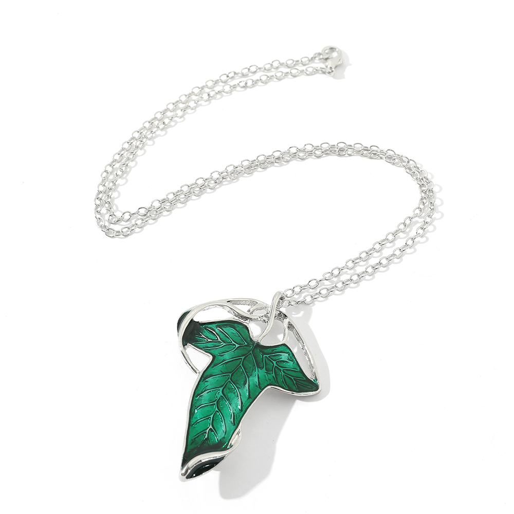 สร้อยคอจี้ใบไม้สีเขียวสไตล์วิน - Women Fashion Necklace บทวิจารณ์และราคา