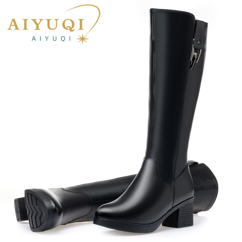 AIYUQI ผู้หญิงฤดูหนาวรองเท้าบู - Women'S Fashion Riding Boots บทวิจารณ์และราคา