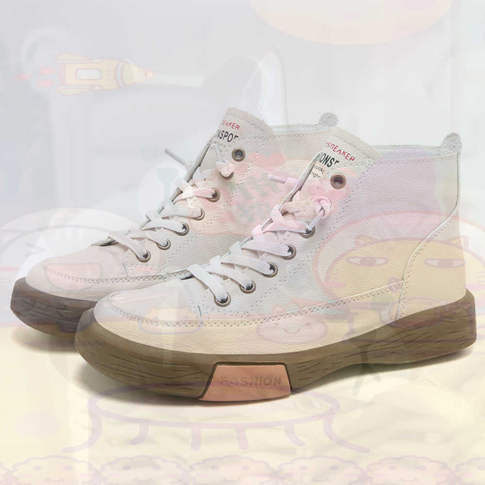 High Top Hi Cut Offers สเก็ตบอ - Women'S Yellow Fashion Sneakers บทวิจารณ์และราคา