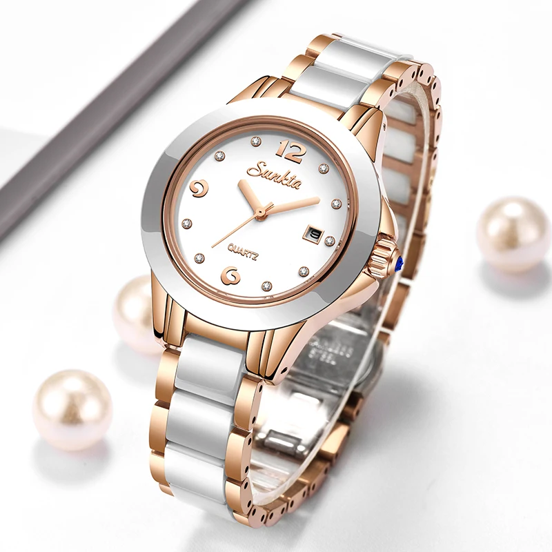 ซุนก้าต้าแฟชั่นนาฬิกาควอทซ์ผู้ - Women'S Fashion Quartz Watch บทวิจารณ์และราคา