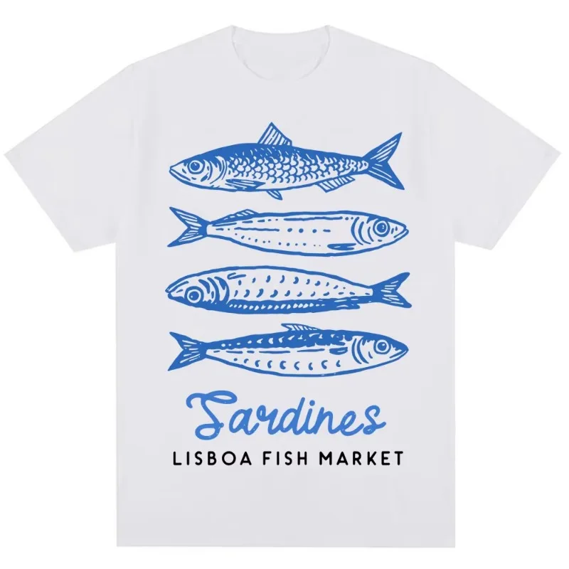 เสื้อยืดลายตลาดปลาตลกๆ แฟชั่นน - Women'S Fashion Market Size บทวิจารณ์และราคา