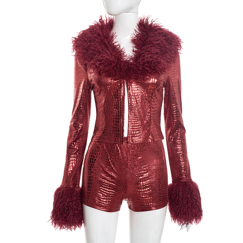 ชุดเซ็ต 2 ชิ้น สีแดงเมทัลลิก ป - Women'S Fashion Gilded Age บทวิจารณ์และราคา