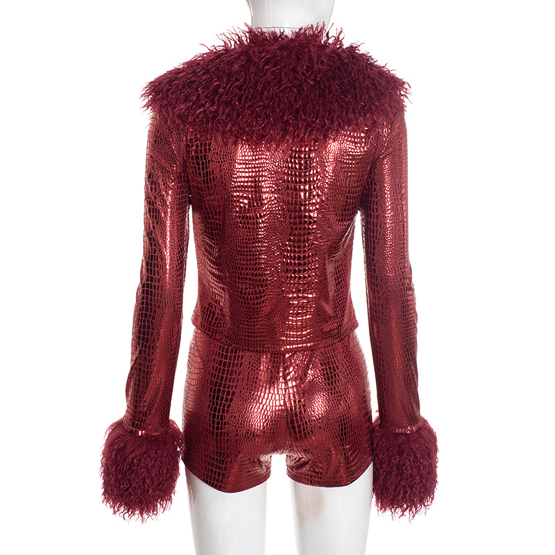 ชุดเซ็ต 2 ชิ้น สีแดงเมทัลลิก ป - Women'S Fashion Gilded Age บทวิจารณ์และราคา