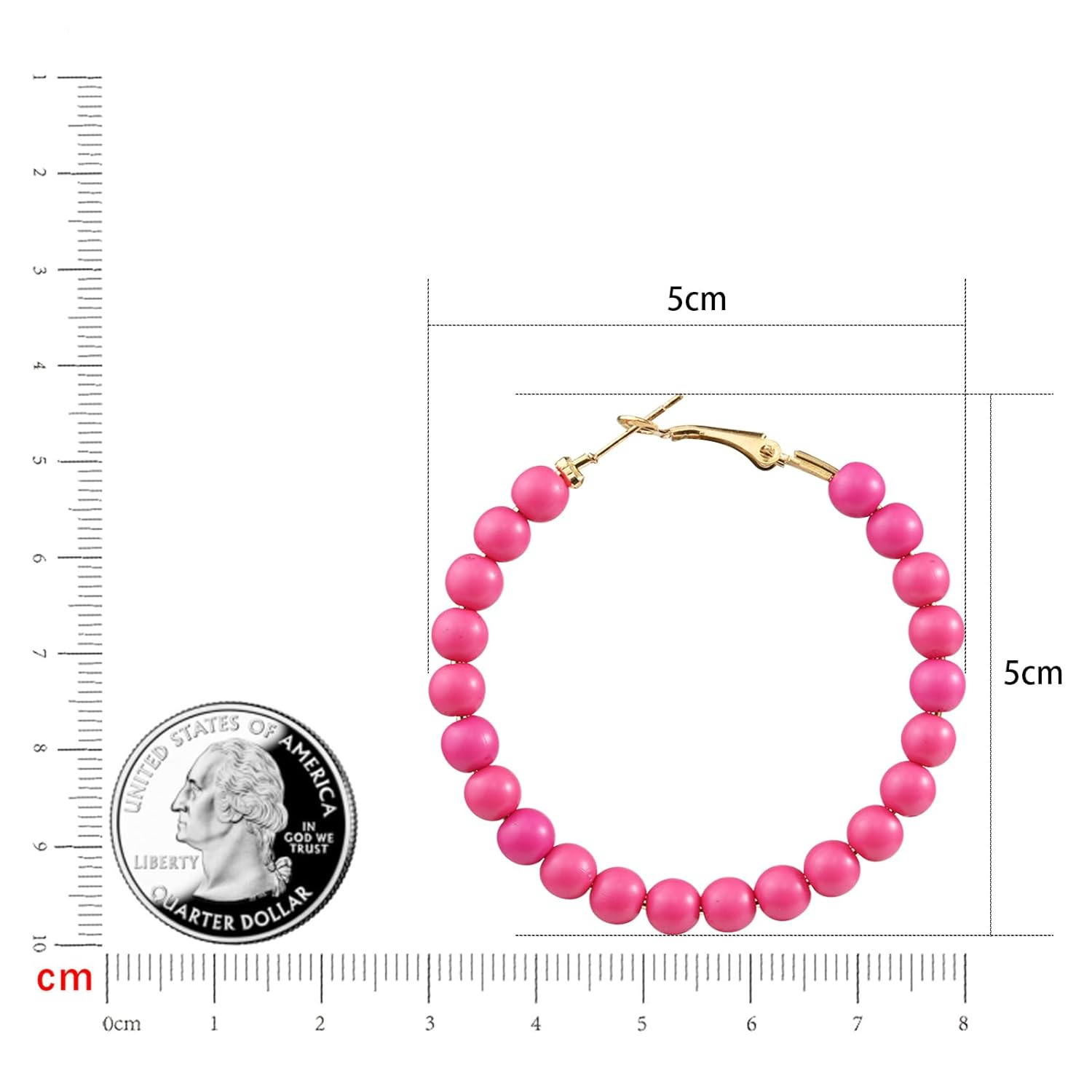 ต่างหูห่วงลูกปัดสําหรับผู้หญิง - Women'S Fashion Earrings บทวิจารณ์และราคา