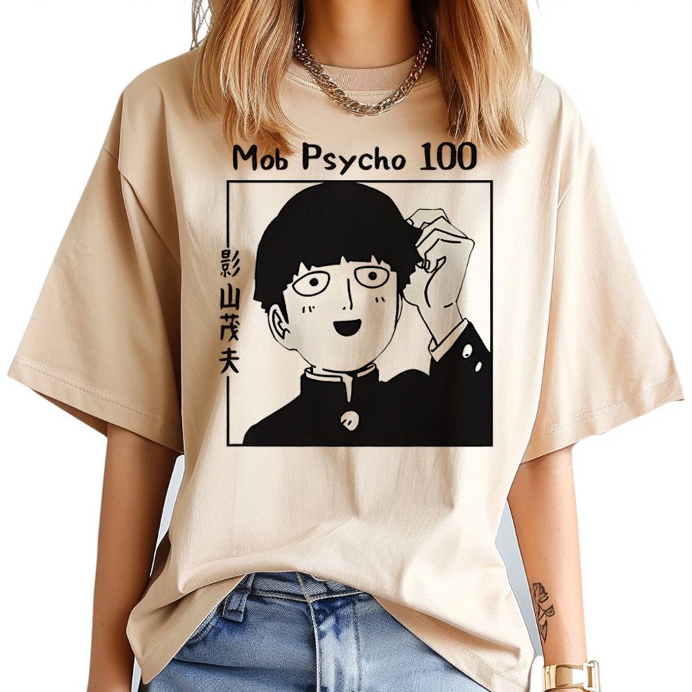 เสื้อยืดโมบ ไซโค 100 สำหรับผู้ - Women Fashion 80S บทวิจารณ์และราคา