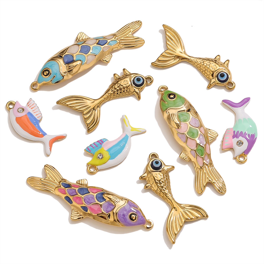 2-3pcs สแตนเลสสตีลน่ารักเคลือบ - Women'S Fashion Earrings บทวิจารณ์และราคา