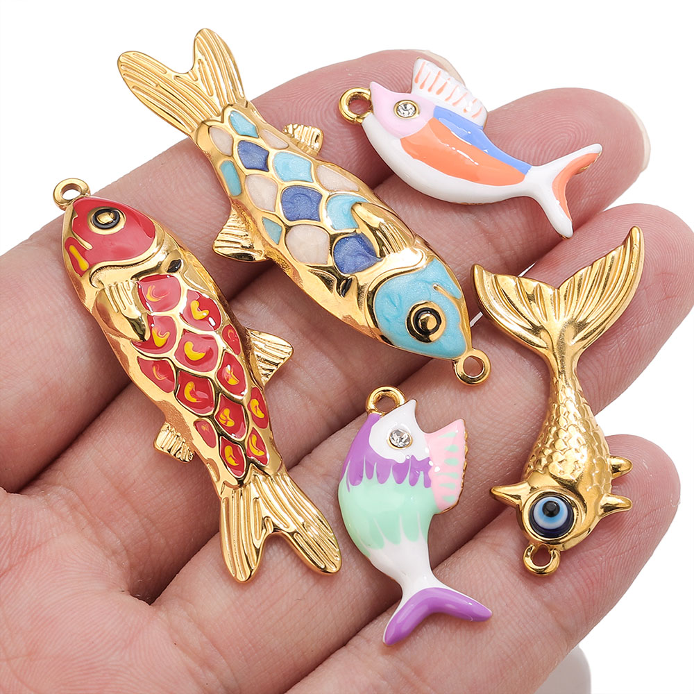 2-3pcs สแตนเลสสตีลน่ารักเคลือบ - Women'S Fashion Earrings บทวิจารณ์และราคา