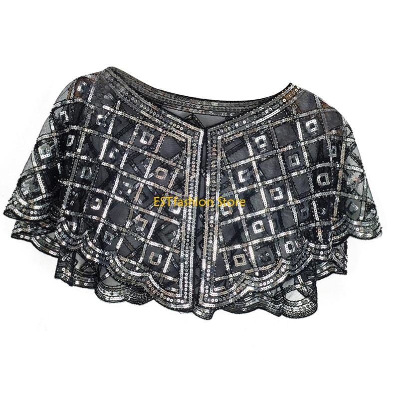 Y5GC ผ้าคลุมไหล่ประดับเลื่อมลู - Women'S Fashion Roaring 20S บทวิจารณ์และราคา
