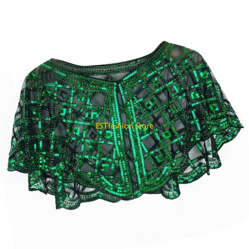 Y5GC ผ้าคลุมไหล่ประดับเลื่อมลู - Women'S Fashion Roaring 20S บทวิจารณ์และราคา