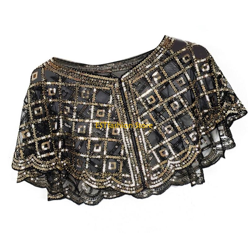Y5GC ผ้าคลุมไหล่ประดับเลื่อมลู - Women'S Fashion Roaring 20S บทวิจารณ์และราคา