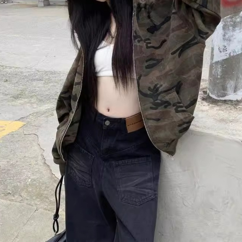 เสื้อแจ็คเก็ตมีฮู้ดลายพรางวินเ - Women'S Fashion Zip Hoodie บทวิจารณ์และราคา