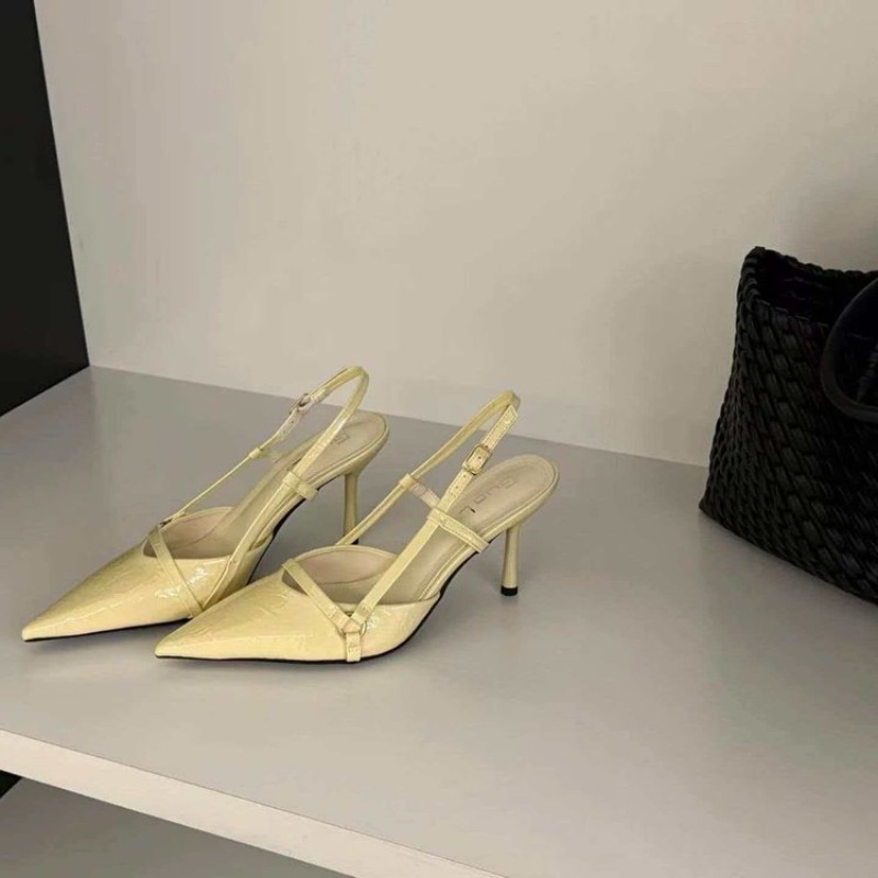 รองเท้าส้นสูงหัวแหลมแบบรัดข้อเ - Fashion Women Belt บทวิจารณ์และราคา