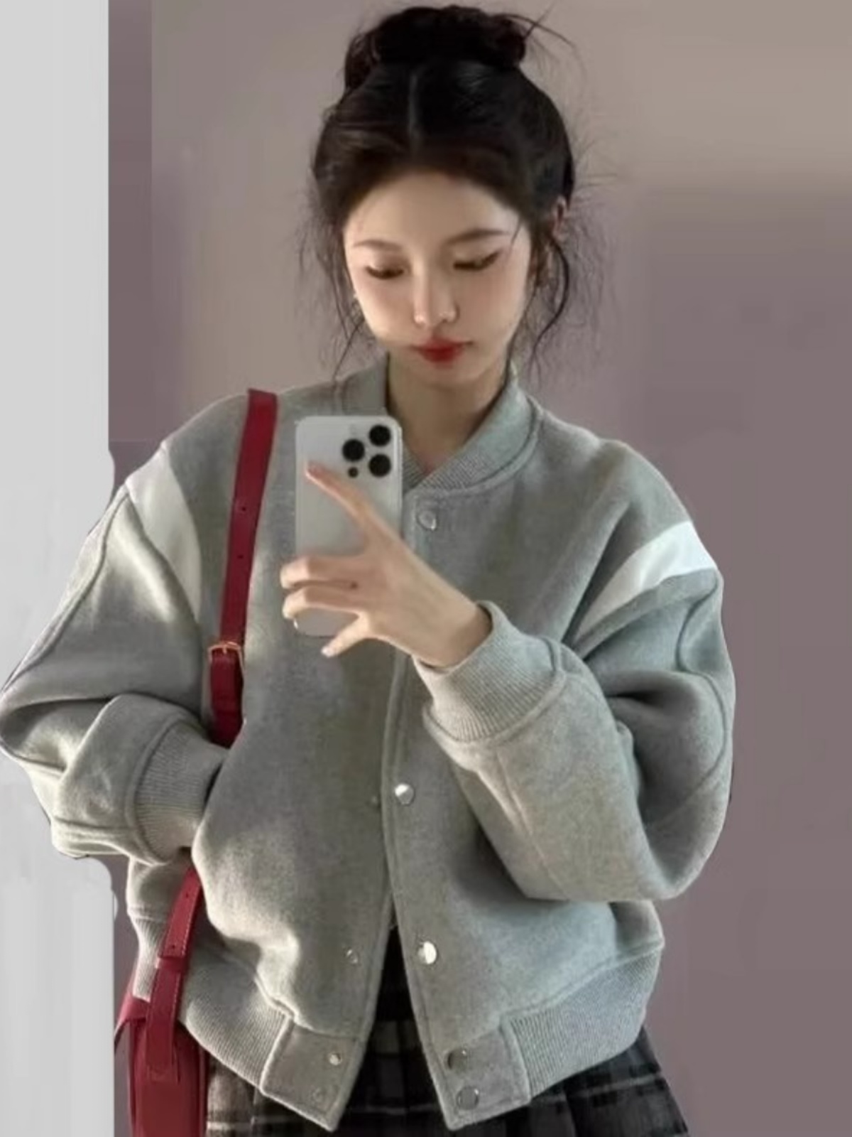 เสื้อแจ็คเก็ตเบสบอลสไตล์ฮิปฮอป - Sherpa Coat Women บทวิจารณ์และราคา