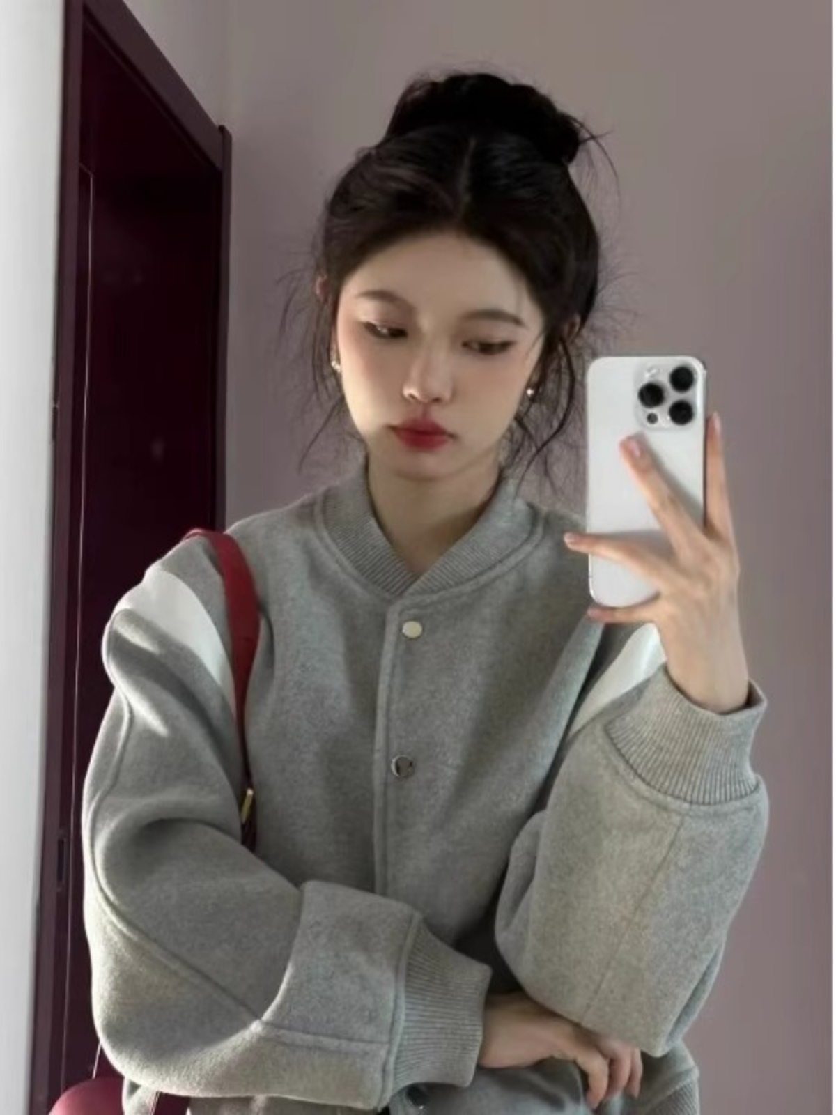 เสื้อแจ็คเก็ตเบสบอลสไตล์ฮิปฮอป - Sherpa Coat Women บทวิจารณ์และราคา