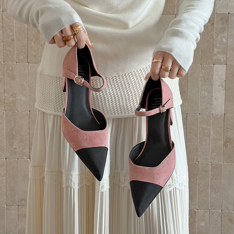 รองเท้าส้นสูงหนังแกะผู้หญิงแบบ - Fashion Women Belt บทวิจารณ์และราคา