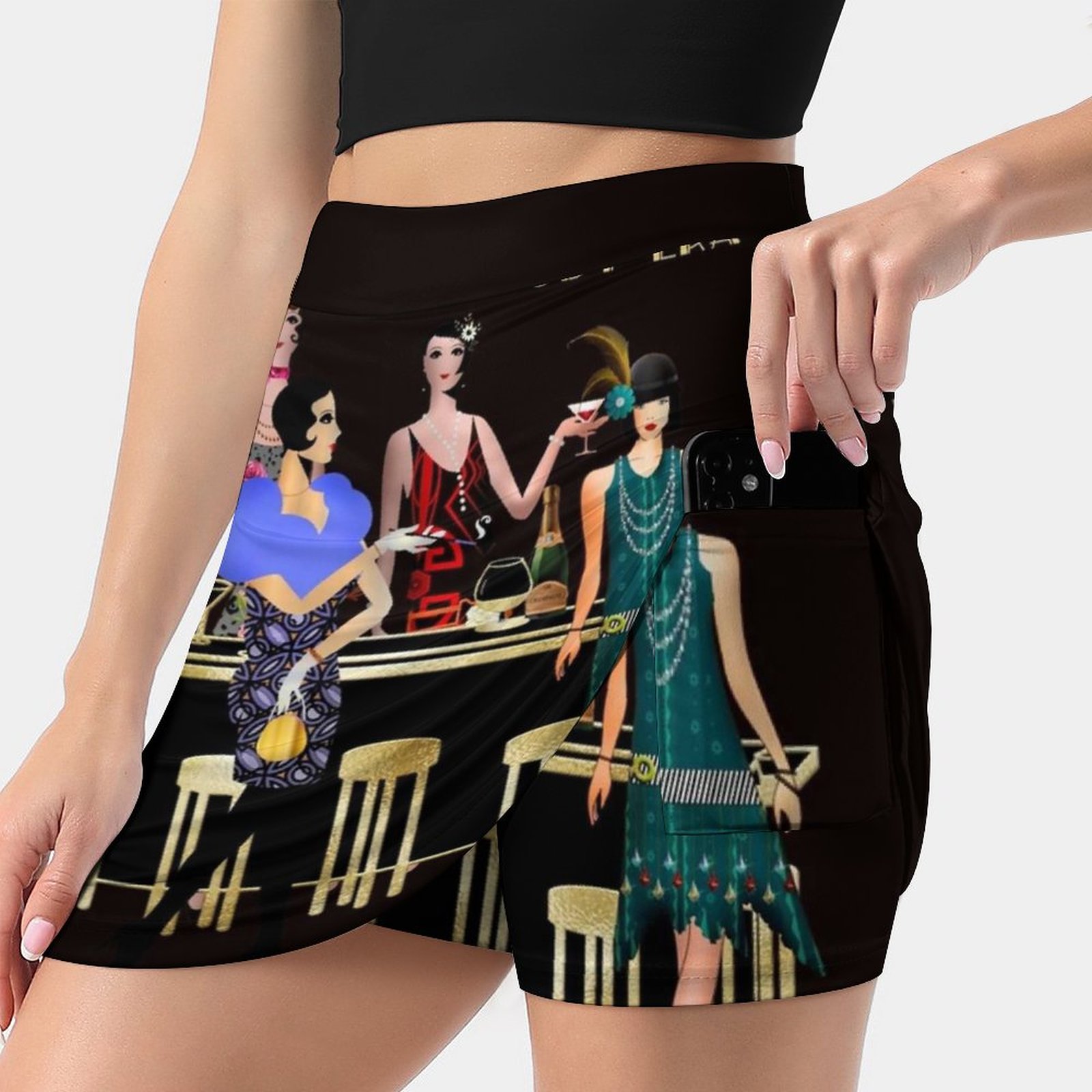 Gatsby Eraกระโปรงผู้หญิงแฟชั่น - Women'S Fashion Roaring 20S บทวิจารณ์และราคา