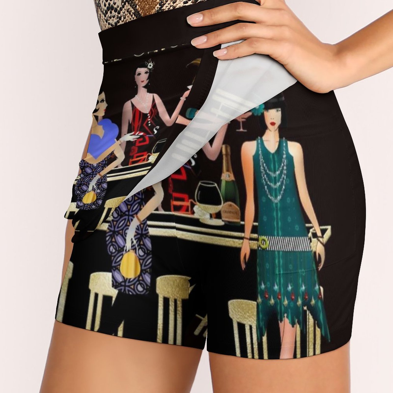 Gatsby Eraกระโปรงผู้หญิงแฟชั่น - Women'S Fashion Roaring 20S บทวิจารณ์และราคา